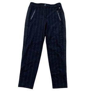 Poools NWT Pinstriped Black Tuxedo Pants Trousers Size 6/8 or M see measurements